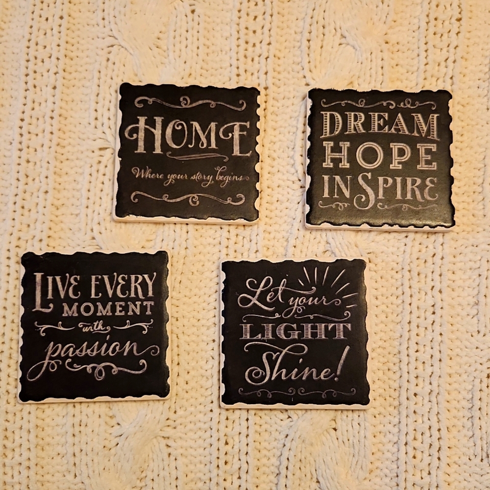 Drinking coasters set of 4